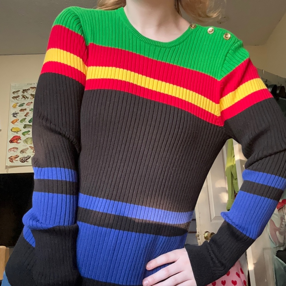 Multicolor Colorblock Top - Picture 4 of 4